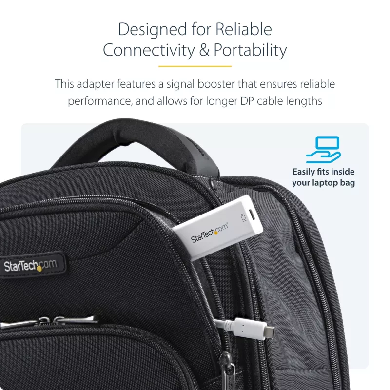 StarTech.com USB-C uz Mini DisplayPort adapteris - 4K 60Hz - Balts - USB 3.1 Type-C uz Mini DP adapteris - Uzlabotā versija ir CDP2MDPEC