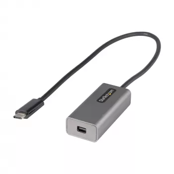 StarTech.com USB C uz Mini DisplayPort adapteris - 4K 60Hz USB-C uz mDP adaptera pārveidotājs - USB Type-C uz Mini DP monitors - Video pārveidotājs - Darbojas ar Thunderbolt 3 - 12 collu garš pievienots kabelis - Uzlabota CDP2MDP versija