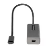 StarTech.com USB C uz Mini DisplayPort adapteris - 4K 60Hz USB-C uz mDP adaptera pārveidotājs - USB Type-C uz Mini DP monitors - Video pārveidotājs - Darbojas ar Thunderbolt 3 - 12 collu garš pievienots kabelis - Uzlabota CDP2MDP versija
