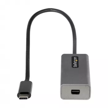 StarTech.com USB C uz Mini DisplayPort adapteris - 4K 60Hz USB-C uz mDP adaptera pārveidotājs - USB Type-C uz Mini DP monitors - Video pārveidotājs - Darbojas ar Thunderbolt 3 - 12 collu garš pievienots kabelis - Uzlabota CDP2MDP versija