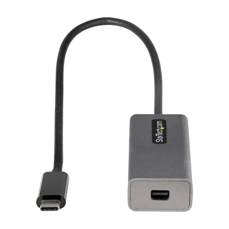 StarTech.com USB C uz Mini DisplayPort adapteris - 4K 60Hz USB-C uz mDP adaptera pārveidotājs - USB Type-C uz Mini DP monitors - Video pārveidotājs - Darbojas ar Thunderbolt 3 - 12 collu garš pievienots kabelis - Uzlabota CDP2MDP versija