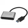 StarTech.com USB 3.0 karšu lasītājs/rakstītājs CFast 2.0 kartēm, CFast, CFast 2.0, melna, sudraba, 5000 Mbit/s, alumīnija, Aktivitāte, Barošana, CE, FCC, RoHS, REACH