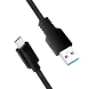 USB kabelis LogiLink CU0166 USB 3.2 Gen 1 0,15 m USB A USB C Melns