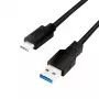 USB kabelis LogiLink CU0166 USB 3.2 Gen 1 0,15 m USB A USB C Melns