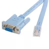 StarTech.com 6 pēdu RJ45 uz DB9 Cisco konsoles pārvaldības maršrutētāja kabelis – vīrišķais/sievišķais