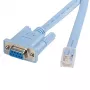 StarTech.com 6 pēdu RJ45 uz DB9 Cisco konsoles pārvaldības maršrutētāja kabelis – vīrišķais/sievišķais