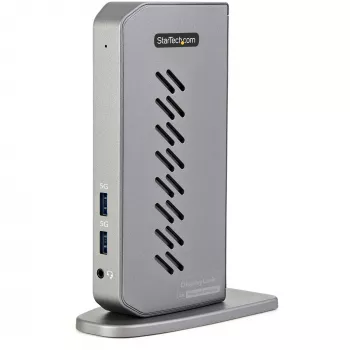 StarTech.com USB-C USB-A dokstacija - hibrīda universālā USB 3.0 dokstacija USB-C vai USB-A klēpjdatoram - divu monitoru 4K 60Hz HDMI/DisplayPort - 6x USB-A, GbE - USB 3.1 Gen 1 - Windows/Mac
