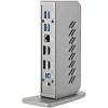 StarTech.com USB-C USB-A dokstacija - hibrīda universālā USB 3.0 dokstacija USB-C vai USB-A klēpjdatoram - divu monitoru 4K 60Hz HDMI/DisplayPort - 6x USB-A, GbE - USB 3.1 Gen 1 - Windows/Mac