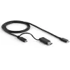 StarTech.com universāla klēpjdatoru dokstacija, hibrīda USB-C un USB-A dokstacija, divi 4K DP un HDMI, 100W PD, Mac/Windows/Chrome OS, 4x USB 5Gbps centrmezgls, GbE