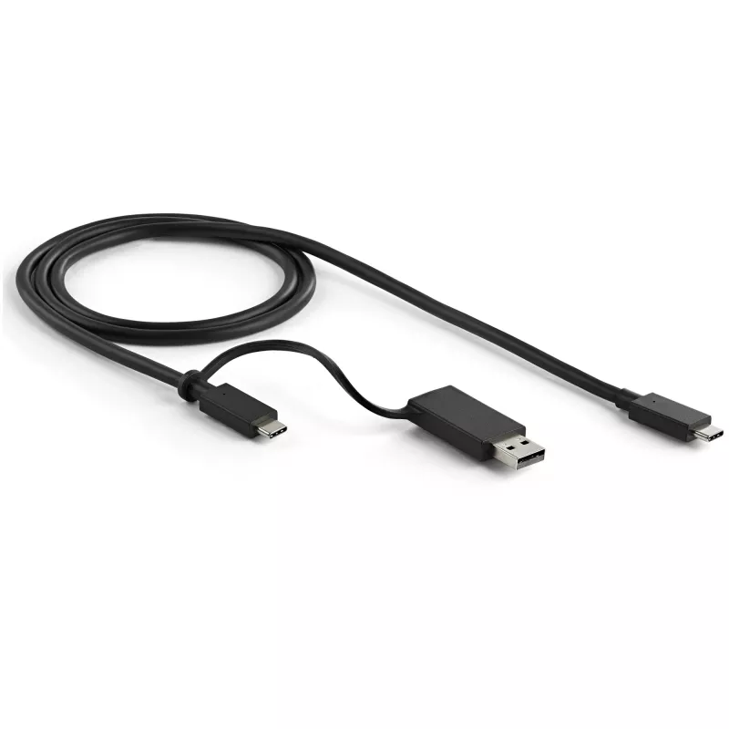 StarTech.com universāla klēpjdatoru dokstacija, hibrīda USB-C un USB-A dokstacija, divi 4K DP un HDMI, 100W PD, Mac/Windows/Chrome OS, 4x USB 5Gbps centrmezgls, GbE