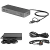 StarTech.com universāla klēpjdatoru dokstacija, hibrīda USB-C un USB-A dokstacija, divi 4K DP un HDMI, 100W PD, Mac/Windows/Chrome OS, 4x USB 5Gbps centrmezgls, GbE