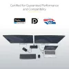 StarTech.com universāla klēpjdatoru dokstacija, hibrīda USB-C un USB-A dokstacija, divi 4K DP un HDMI, 100W PD, Mac/Windows/Chrome OS, 4x USB 5Gbps centrmezgls, GbE