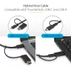 StarTech.com universāla klēpjdatoru dokstacija, hibrīda USB-C un USB-A dokstacija, divi 4K DP un HDMI, 100W PD, Mac/Windows/Chrome OS, 4x USB 5Gbps centrmezgls, GbE