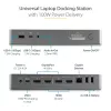 StarTech.com universāla klēpjdatoru dokstacija, hibrīda USB-C un USB-A dokstacija, divi 4K DP un HDMI, 100W PD, Mac/Windows/Chrome OS, 4x USB 5Gbps centrmezgls, GbE