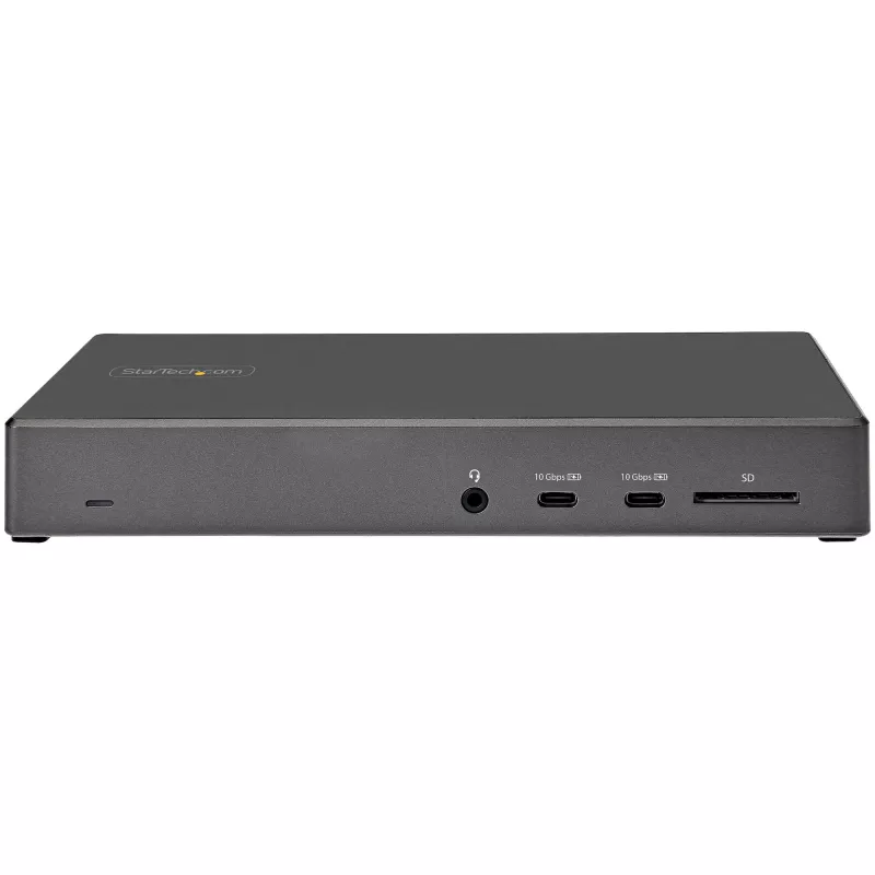 StarTech.com USB C dokstacija – trīskāršs 4K monitors USB Type-C dokstacija – 100 W Power Delivery – DP 1.4 Alt režīms un DSC, 2x DisplayPort 1.4/HDMI 2.0 – 6xUSB (2x 10 Gbps) – Windows/Chrome