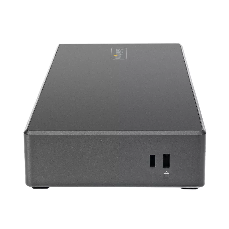 StarTech.com USB C dokstacija – trīskāršs 4K monitors USB Type-C dokstacija – 100 W Power Delivery – DP 1.4 Alt režīms un DSC, 2x DisplayPort 1.4/HDMI 2.0 – 6xUSB (2x 10 Gbps) – Windows/Chrome