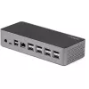 StarTech.com USB C dokstacija - 4K 60Hz četru monitoru DisplayPort un HDMI - universāla USB-C dokstacija ar 100W Power Delivery - USB centrmezgls ar 1x USB Type-C un 3x USB-A, Ethernet, Audio