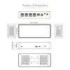 StarTech.com USB C dokstacija - 4K 60Hz četru monitoru DisplayPort un HDMI - universāla USB-C dokstacija ar 100W Power Delivery - USB centrmezgls ar 1x USB Type-C un 3x USB-A, Ethernet, Audio