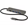 StarTech.com USB C vairāku pieslēgvietu adapteris — USB-C uz HDMI 2.0b 4K 60Hz (HDR10), 100 W strāvas padeves caurlaide, 4 portu USB 3.0 centrmezgls — USB Type-C mini dokstacija — 12 collu (30 cm) garš pievienots kabelis