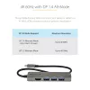 StarTech.com USB C vairāku pieslēgvietu adapteris — USB-C uz HDMI 2.0b 4K 60Hz (HDR10), 100 W strāvas padeves caurlaide, 4 portu USB 3.0 centrmezgls — USB Type-C mini dokstacija — 12 collu (30 cm) garš pievienots kabelis
