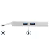 StarTech.com USB-C daudzportu adapteris — USB-C ceļojumu dokstacija ar 4K HDMI, 60 W strāvas padeves caurlaidi, GbE, 2 pieslēgvietu USB-A 3.0 centrmezglu — pārnēsājama mini USB Type-C dokstacija klēpjdatoram — balta
