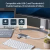 StarTech.com USB-C daudzportu adapteris — USB-C ceļojumu dokstacija ar 4K HDMI, 60 W strāvas padeves caurlaidi, GbE, 2 pieslēgvietu USB-A 3.0 centrmezglu — pārnēsājama mini USB Type-C dokstacija klēpjdatoram — balta