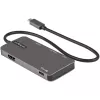 StarTech.com USB C daudzportu adapteris - USB-C uz 4K HDMI, 100W jaudas piegādes caurlaide, SD/MicroSD slots, 3 portu USB 3.0 centrmezgls - USB Type-C mini dokstacija - 12 inch (30cm) garš pievienots kabelis