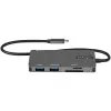 StarTech.com USB C daudzportu adapteris - USB-C uz 4K HDMI, 100W jaudas piegādes caurlaide, SD/MicroSD slots, 3 portu USB 3.0 centrmezgls - USB Type-C mini dokstacija - 12 inch (30cm) garš pievienots kabelis