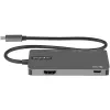StarTech.com USB C daudzportu adapteris - USB-C uz 4K HDMI, 100W jaudas piegādes caurlaide, SD/MicroSD slots, 3 portu USB 3.0 centrmezgls - USB Type-C mini dokstacija - 12 inch (30cm) garš pievienots kabelis