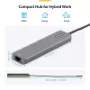 StarTech.com USB-C daudzportu adaptera centrmezgls, USB-C uz 4K 60Hz HDMI, Gigabit Ethernet un 100W klēpjdatora uzlāde Macbook Pro / Air un Windows