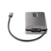 StarTech.com USB-C daudzportu adapteris - 4K 60Hz HDMI/DP - 3 portu USB centrmezgls - 100 W Power Delivery caurlaide - GbE - Ceļojumu mini dokstacija ar uzlādi - 1 pēdu/30 cm aptinamais kabelis