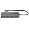 StarTech.com USB C daudzportu adapteris - 10Gbps USB Type-C mini dokstacija ar 4K 30Hz HDMI - 100W strāvas padeves caurlaide - 3 portu USB centrmezgls, GbE - USB 3.1/3.2 Gen 2 klēpjdatora dokstacija - 10 collu kabelis