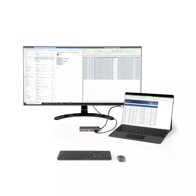 StarTech.com USB C daudzportu adapteris - 10Gbps USB Type-C mini dokstacija ar 4K 30Hz HDMI - 100W strāvas padeves caurlaide - 3 portu USB centrmezgls, GbE - USB 3.1/3.2 Gen 2 klēpjdatora dokstacija - 10 collu kabelis