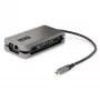 StarTech.com USB-C multiportu adapteris - HDMI/VGA - 4K 60Hz - 3 portu USB centrmezgls - 100W jaudas piegādes caurlaide - GbE - ceļojumu mini dokstacija ar uzlādi - 1ft/30cm aptinams kabelis