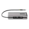 StarTech.com USB-C multiportu adapteris - HDMI/VGA - 4K 60Hz - 3 portu USB centrmezgls - 100W jaudas piegādes caurlaide - GbE - ceļojumu mini dokstacija ar uzlādi - 1ft/30cm aptinams kabelis