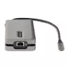 StarTech.com USB-C multiportu adapteris - HDMI/VGA - 4K 60Hz - 3 portu USB centrmezgls - 100W jaudas piegādes caurlaide - GbE - ceļojumu mini dokstacija ar uzlādi - 1ft/30cm aptinams kabelis