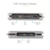 StarTech.com USB-C multiportu adapteris - HDMI/VGA - 4K 60Hz - 3 portu USB centrmezgls - 100W jaudas piegādes caurlaide - GbE - ceļojumu mini dokstacija ar uzlādi - 1ft/30cm aptinams kabelis