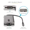 StarTech.com USB-C multiportu adapteris - HDMI/VGA - 4K 60Hz - 3 portu USB centrmezgls - 100W jaudas piegādes caurlaide - GbE - ceļojumu mini dokstacija ar uzlādi - 1ft/30cm aptinams kabelis