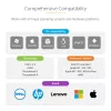 StarTech.com USB-C multiportu adapteris - HDMI/VGA - 4K 60Hz - 3 portu USB centrmezgls - 100W jaudas piegādes caurlaide - GbE - ceļojumu mini dokstacija ar uzlādi - 1ft/30cm aptinams kabelis