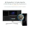 StarTech.com 6 pēdu (2 m) VESA sertificēts DisplayPort 1.4 kabelis - 8K 60Hz HDR10 - Ultra HD 4K 120Hz video - DP 1.4 kabelis/vads - monitoriem/displejiem - DisplayPort uz DisplayPort kabelis - v/v