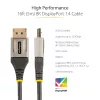 StarTech.com 16 pēdu (5 m) VESA sertificēts DisplayPort 1.4 kabelis - 8K 60Hz HDR10 - Ultra HD 4K 120Hz video - DP 1.4 kabelis/vads - monitoriem/displejiem - DisplayPort uz DisplayPort kabelis - vīr./vīr.