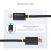 StarTech.com 2m DisplayPort 2.1 kabelis, VESA sertificēts DP40 DisplayPort kabelis ar UHBR10/HDR/HDCP 2.2, 8K 60Hz/4K 144Hz ar DSC 1.2a, 40Gbps, DP 2.1 kabelis, UHD monitora vads, M/M