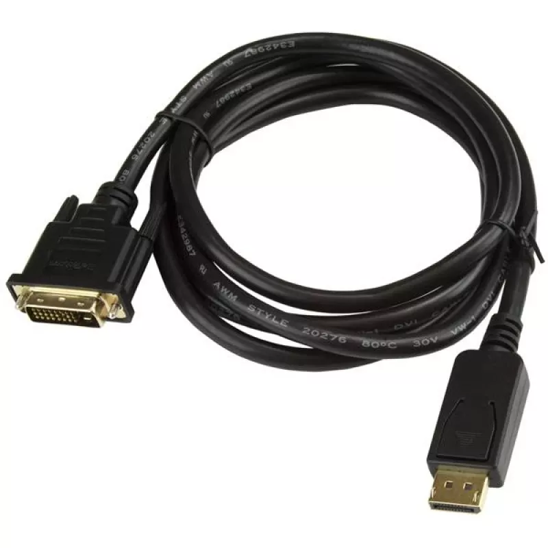 StarTech.com 6 pēdu (1,8 m) DisplayPort–DVI kabelis, DisplayPort–DVI adaptera kabelis, pasīvs DP–DVI-D video pārveidotājs, 1080p – aizstāj DP2DVIMM6