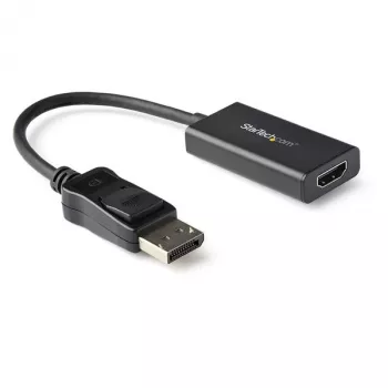 StarTech.com DisplayPort uz HDMI adapteris - 4K 60Hz HDR10 aktīvs DisplayPort 1.4 uz HDMI 2.0b video pārveidotājs - 4K DP uz HDMI adaptera sargspraudnis monitoram/displejam/TV - fiksējošs DP savienotājs
