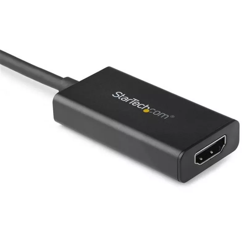 StarTech.com DisplayPort uz HDMI adapteris - 4K 60Hz HDR10 aktīvs DisplayPort 1.4 uz HDMI 2.0b video pārveidotājs - 4K DP uz HDMI adaptera sargspraudnis monitoram/displejam/TV - fiksējošs DP savienotājs