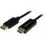StarTech.com 2 m DisplayPort–HDMI kabelis – 4K 30 Hz – DisplayPort–HDMI adaptera kabelis – DP 1.2 uz HDMI monitora kabeļa pārveidotājs – bloķējams DP savienotājs – pasīvais DP–HDMI vads