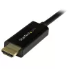 StarTech.com 2 m DisplayPort–HDMI kabelis – 4K 30 Hz – DisplayPort–HDMI adaptera kabelis – DP 1.2 uz HDMI monitora kabeļa pārveidotājs – bloķējams DP savienotājs – pasīvais DP–HDMI vads