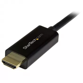 StarTech.com 2 m DisplayPort–HDMI kabelis – 4K 30 Hz – DisplayPort–HDMI adaptera kabelis – DP 1.2 uz HDMI monitora kabeļa pārveidotājs – bloķējams DP savienotājs – pasīvais DP–HDMI vads