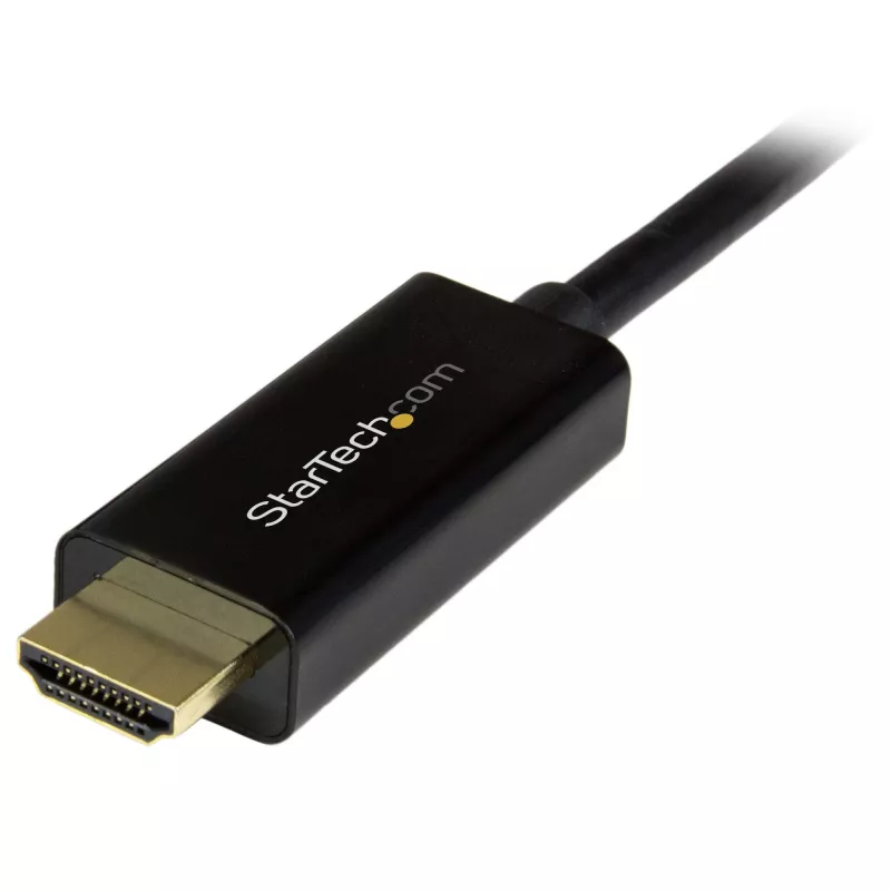 StarTech.com 2 m DisplayPort–HDMI kabelis – 4K 30 Hz – DisplayPort–HDMI adaptera kabelis – DP 1.2 uz HDMI monitora kabeļa pārveidotājs – bloķējams DP savienotājs – pasīvais DP–HDMI vads