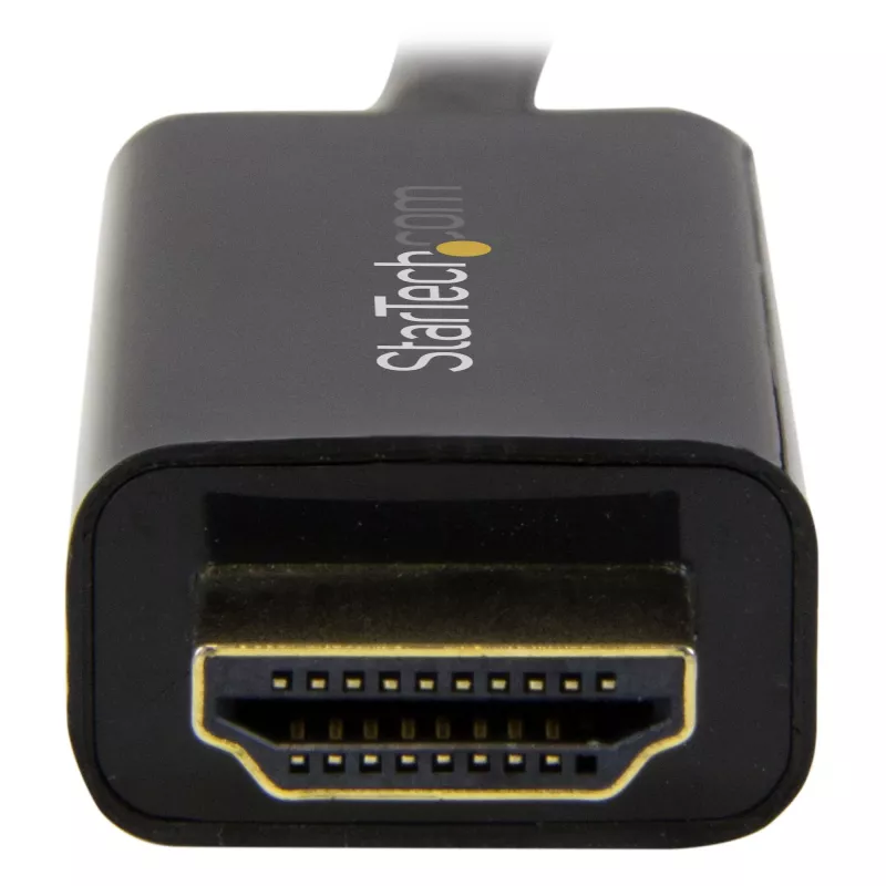 StarTech.com 2 m DisplayPort–HDMI kabelis – 4K 30 Hz – DisplayPort–HDMI adaptera kabelis – DP 1.2 uz HDMI monitora kabeļa pārveidotājs – bloķējams DP savienotājs – pasīvais DP–HDMI vads